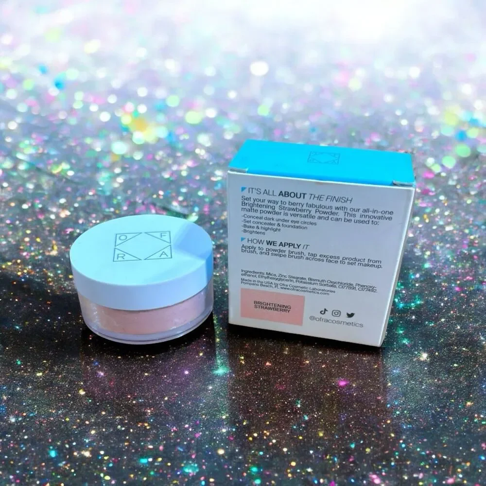 OFRA COSMETICS Air Brush Setting Powder in  Brightening Strawberry 0.21 oz NIB